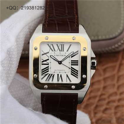 RB卡地亚山度士黑骑士，间玫瑰金，间钛圈，顶级做工，直径38mm